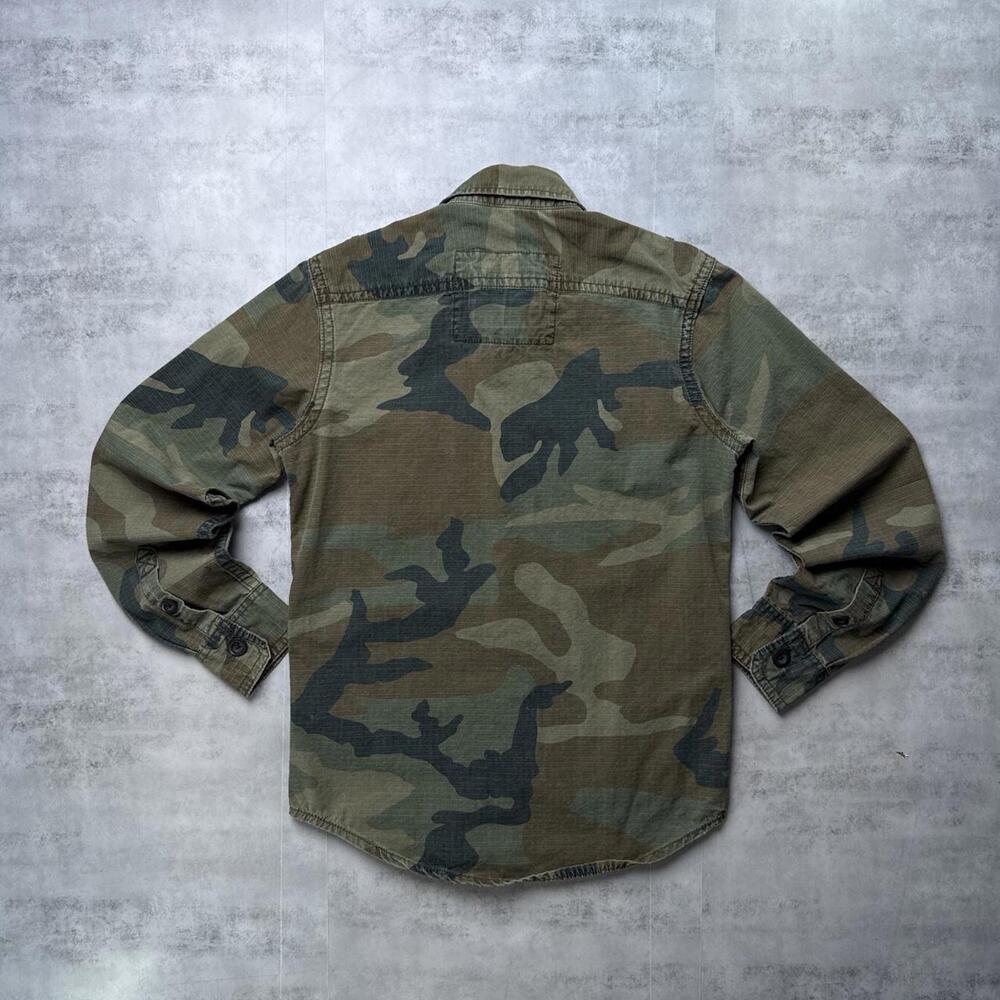 Y2K American Eagle Camo 00s Button Up Shirt - Picture 7 of 7
